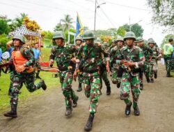Memperingati HUT ke-65  Yonif 320 Kostrad Menyelenggarakan Perlombaan Antar Kompi 