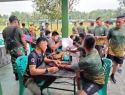 Prajurit Kodim 1209/Bengkayang Laksanakan Tes Kesegaran Jasmani UKP Dan Samapta Periodik Semester 1 Tahun 2025