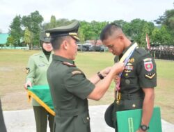 Anggota Denma Brigif 3/TBS, dinobatkan Lulusan Terbaik Pendidikan Pembentukan Bintara Reguler LXII Tahun Anggaran 2025