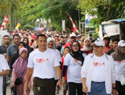 Dandim 1013/Muara Teweh Hadiri Acara Jalan Sehat dalam Rangka HUT Bhayangkara ke-79