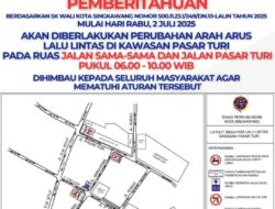 Dishub Singkawang Terapkan Sistem Satu Arah di Kawasan Pasar Turi