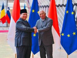 Presiden RI  Pertemuan Bilateral dengan Presiden Dewan Eropa António Costa di Gedung Europa