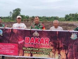 Terus Upayakan Pencegahan Karhutla, Kodim 1208/Sambas Himbau Masyarakat Tidak Bakar Lahan Sembarangan