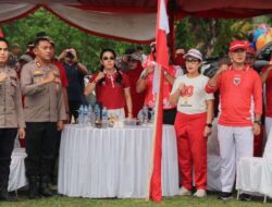 Kapolres Singkawang Hadiri Senam Bersama dan Pembukaan Permainan Tradisional Sambut HUT ke-80 RI