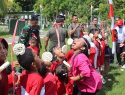 Tawa, Ceria, dan Kebersamaan Warnai Lomba Memeriahkan HUT Ke-80 Republik Indonesia di Kodim 1202/Singkawang