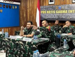 Kunjungan Kemhan RI Satgas Pamtas Yonarhanud 1 Kostrad di Perbatasan RI–Malaysia