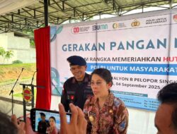 Batalyon B Pelopor Brimob dan Forkopimda Gelar Gerakan Pangan Murah untuk Ojol dan Masyarakat Singkawang