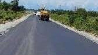 Pembangunan jalan menuju Bandara