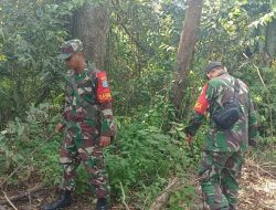 Babinsa Singkawang Selatan Gencarkan Patroli Cegah Karhutlah di Pangmilang