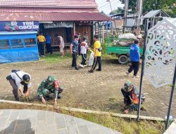 Karya Bakti Kolosal Kodim 1209/Bengkayang dan Instansi Terkait Wujudkan Area Umum Bersih dan Nyaman