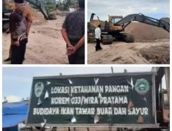 Plang Ketahanan Pangan Berbau Rekayasa; Diduga Lahan Negara Dieksploitasi Jadi Tambang Pasir Ilegal