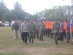 Apel Gabungan Kesiapsiagaan Bencana Digelar di Halaman Kantor Bupati Ketapang