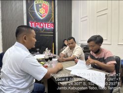 Polres Tebo Tindak Tegas PETI di Sumay, Delapan Terduga Pelaku Diamankan