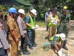 Laksanakan Zoom Ground Breaking, Dandim 1209/Bengkayang Letakkan Batu Pertama Jembatan Garuda