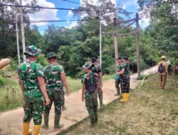 Percepat Akses Warga, Kodim 1209/Bengkayang Mulai Tinjau Lokasi Pembangunan Jembatan Gantung