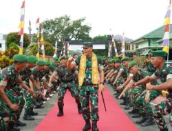 Pertegas Profesionalisme Prajurit, Pangdam XII/Tpr Sambangi Markas Yonzipur 6/SD di Anjongan