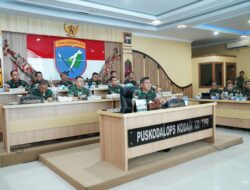 Perkuat Kedisiplinan dan Sinergi, Pangdam XII/Tpr Berikan Pengarahan Strategis kepada Dansat Jajaran