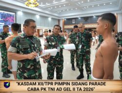 Kodam XII/Tpr Seleksi Ketat Calon Bintara TNI AD Gel II TA 2026