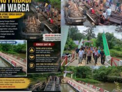 Jembatan Apung Sungai Bakah Dibangun dari Dana Pribadi Warga, Kini Mendesak Perhatian Pemerintah Melawi