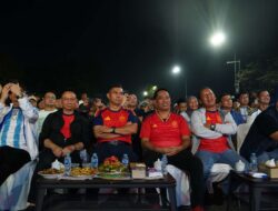 Meriah! Pangdam XII/Tpr Membaur Bersama Ribuan Warga Pontianak Nobar Final Piala Dunia 2026