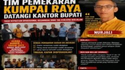 Nurjali, Tim Pemekaran Kumpai Raya, Tagih Kepastian Operasional Kecamatan kepada Pemkab Kubu Raya