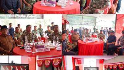 Pangdam XII/Tpr Hadiri Peresmian 3.395 Jembatan TNI-Polri dan 3000 Titik Air Bersih TNI AD Secara Virtual di Sambas