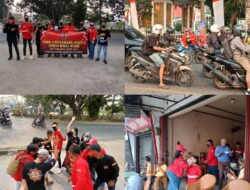 TBBR Singkawang Turun ke Jalan, Bagikan Masker di Tengah Kabut Asap Karhutla