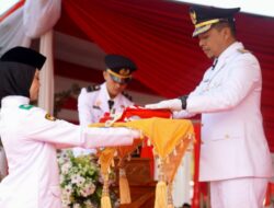 Pemkab Pringsewu Gelar Upacara HUT Ke-81 Proklamasi Kemerdekaan RI 