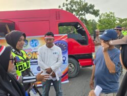 Samsat On Event Hadir di Car Free Day, Satlantas Polres Karimun Edukasi Keselamatan Berlalu Lintas