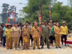 TNI dan Warga Bergotong Royong, Jembatan Rabat Beton Desa Puteng Rampung