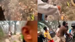 Foto :Tangkapan layar video dugaan kekerasan di Desa segar wangi kecamatan tumbang Titi/dok : shr