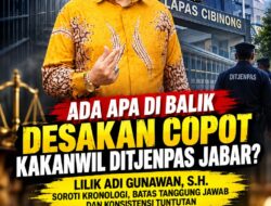 Ada Apa Dibalik Desakan Copot Kakanwil Ditjenpas Jabar ? Lilik Adi Gunawan,S.H : Uji Kronologinya, Jangan Salah Sasaran!