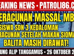 Diduga 48 siswa/siswi keracunan setelah menyantap menu somay dari sppg Pariaman